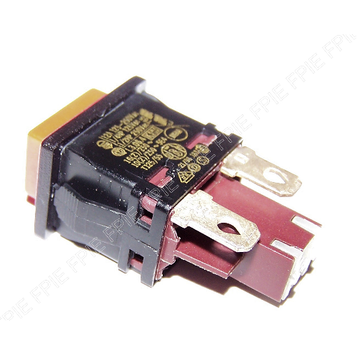 125-250VAC, 12A Push-Button 15.16x12.60mm Switch (1105-7137)
