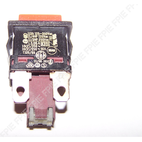 125-250VAC, 12A Push-Button 15.16x12.60mm Switch (1105-7137)