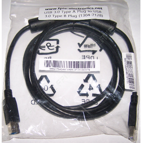 6' USB 3.0 Type A Plug to USB 3.0 Type B Plug (1304-7128)