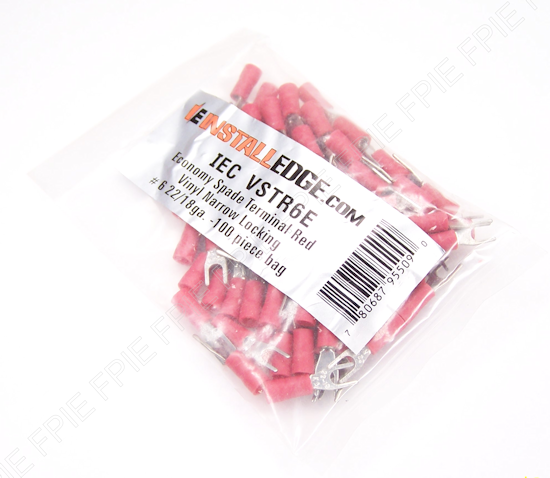 100pk 22/18 Gauge Crimp Terminal by Install Edge (1401-7271)