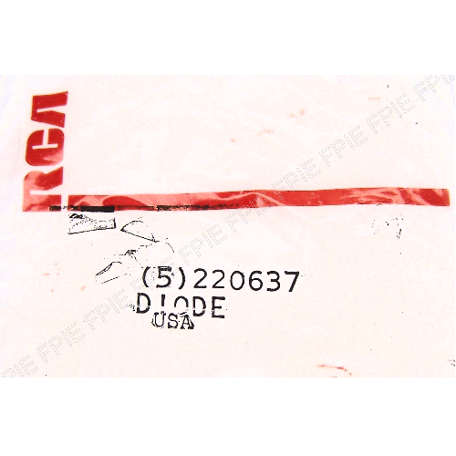 220637 5pk. Original Diodes by RCA