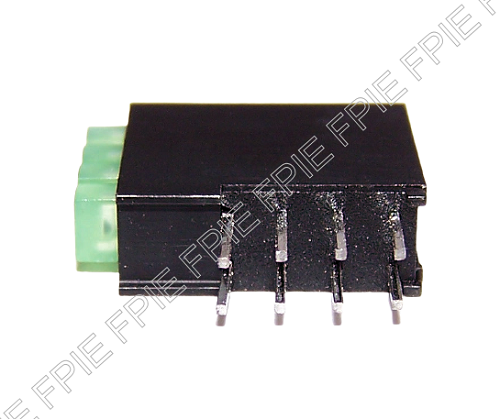 4 LED Right Angle Mount Vertical Green Bargraph (401-7249)