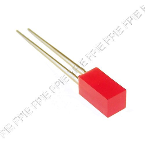 5X10mm Diffused Rectangular Red LED (401-7319)