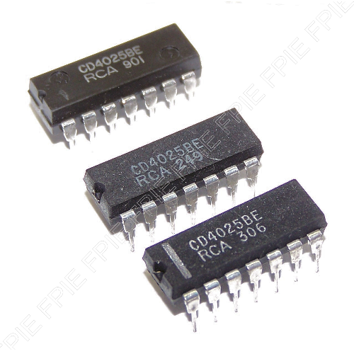 Triple 3-Input NOR Gate by RCA (CD4025BE)