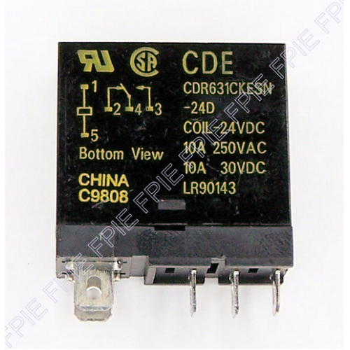 24VDC SPDT Compact Relay by CDE (CDR631CKESN-24D)