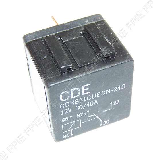 12VDC, 30/40A SPDT Auto Relay by CDE (CDR851CUESN-24D)