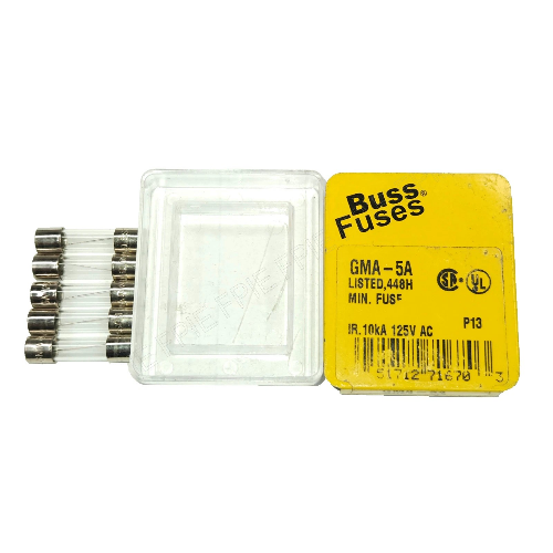 5pk 5A, 250V GMA 20x5mm Fast Acting Fuse (GMA-5A)