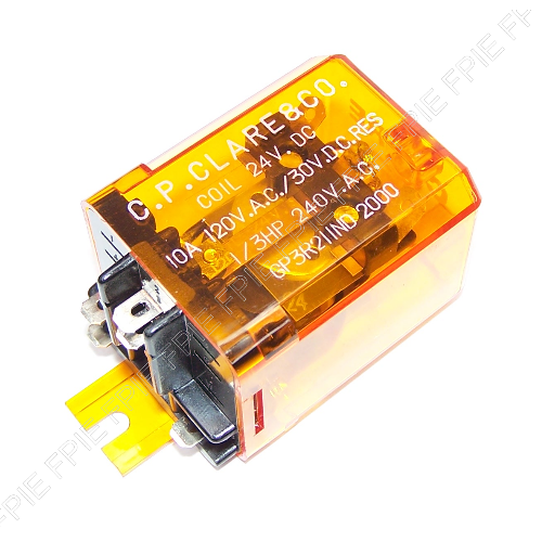 24VDC, 10A SPDT Relay by C.P. Clare (GP3R211ND-2000)