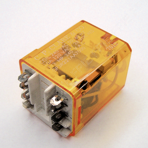 240VAC, 10A DPDT HD Relay by C.P. Clare (GP3R221AA7000)