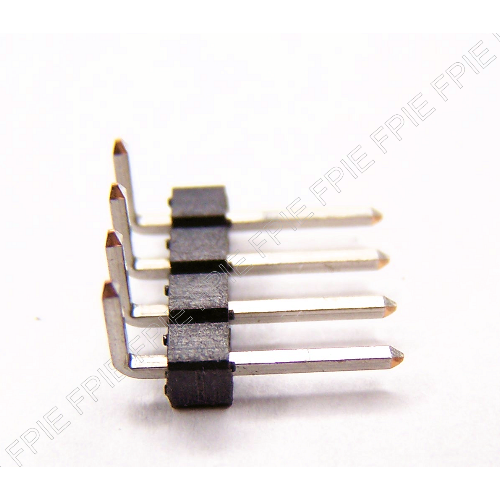 4 Position 5.84mmX3.05mm Right Angle Male Header by Amphenol/FCI (HDR-7281)