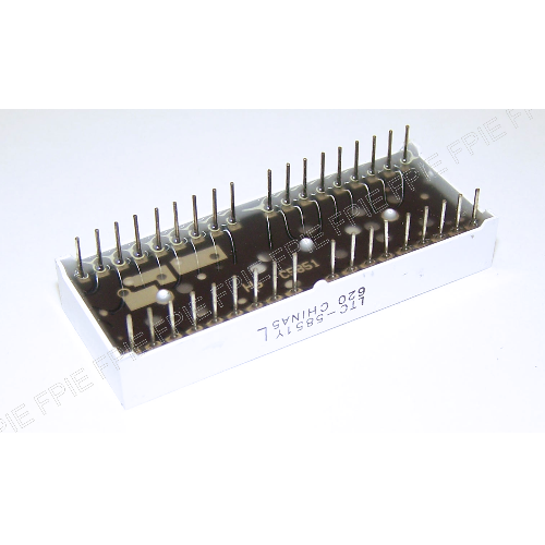 4 Digit 7 Segment Yellow Common Anode Display by LITE-ON (LTC-5851Y)