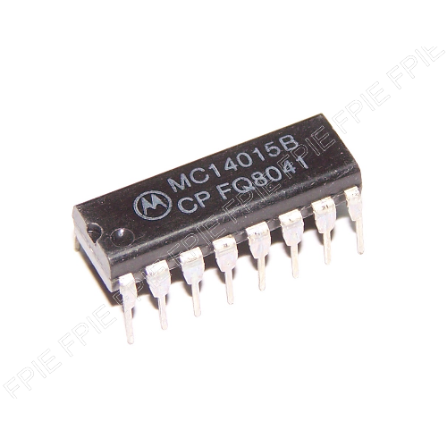 MC14015BCP CMOS Dual 4-bit Static Shift Register by Motorola