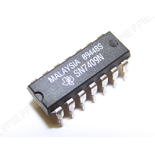 Quad 2-Input Positive-AND Gates by Texas Instruments (SN7409N)