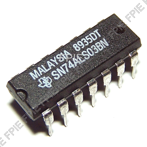 Quad 2-IN Pos NAND Buffers by Texas Instruments (SN74ALS03BN)