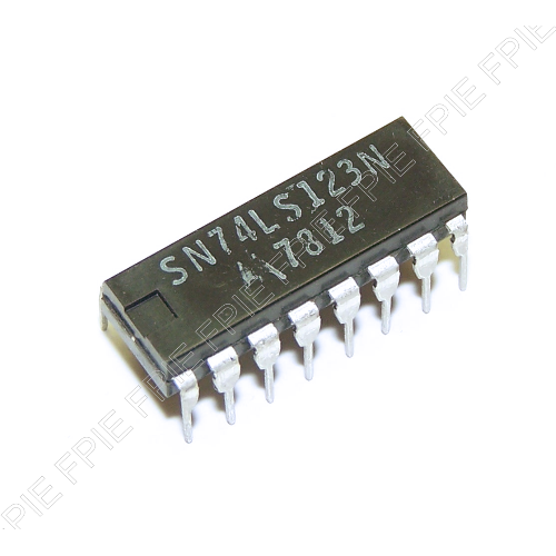 Dual Retriggerable One-Shot w/Clear & Compl Outputs by Motorola (SN74LS123N)