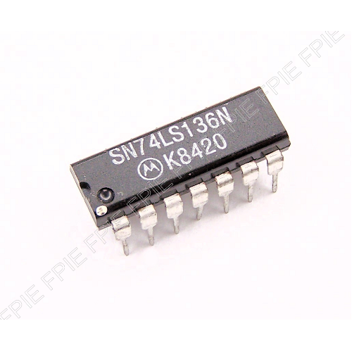 SN74LS136N XOR Gate 4-Element 2-IN Bipolar IC by Motorola