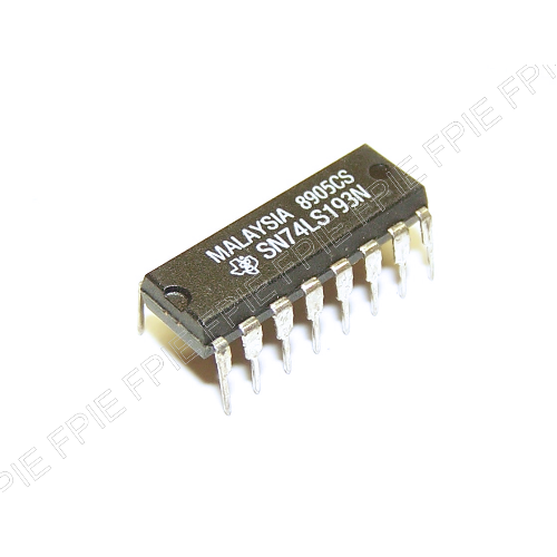 SN74LS193N Sync 4-Bit Up/Down Binary Counters by Texas Instruments
