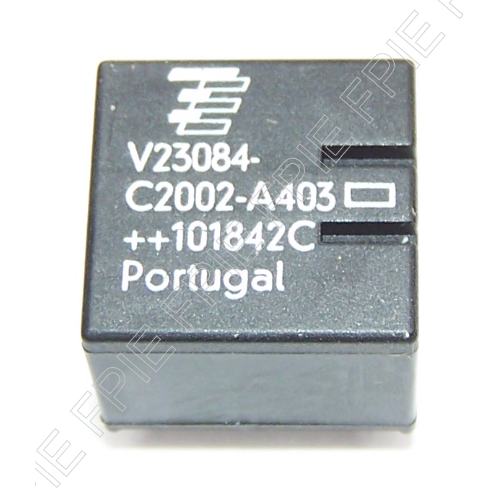 Dual 12VDC, 30A, SPDT Relay by Tyco (V23084-C2002-A403)