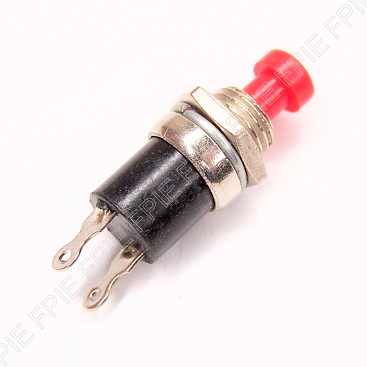 Momentary SPST N.O. Pushbutton Switch 0.25" (1105-7292)