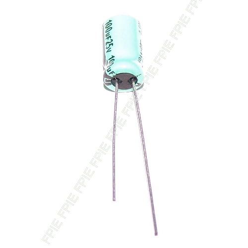 25V, 100uF Radial 6.3x11mm Capacitor by Xicon (200-5460)