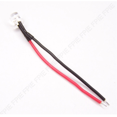2.2VDC, 35mA Red LED with Leads (401-7291)
