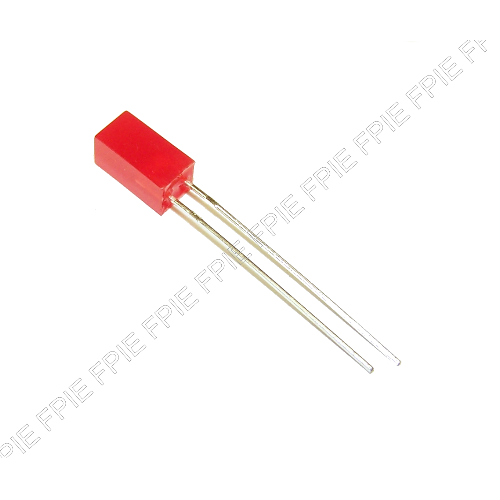 5X10mm Diffused Rectangular Red LED (401-7319)