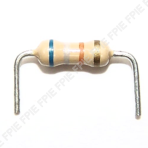68k Ohm, 1/4W, 5% Carbon Film Resistor (600-7021)