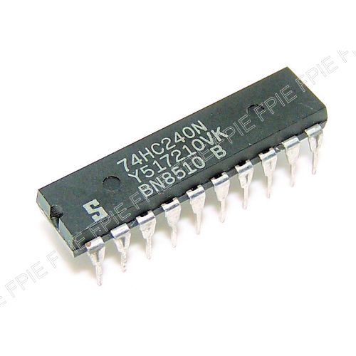 High Spd CMOS, Octal Buffer/Line Driver by Signetics (74HC240N-S)