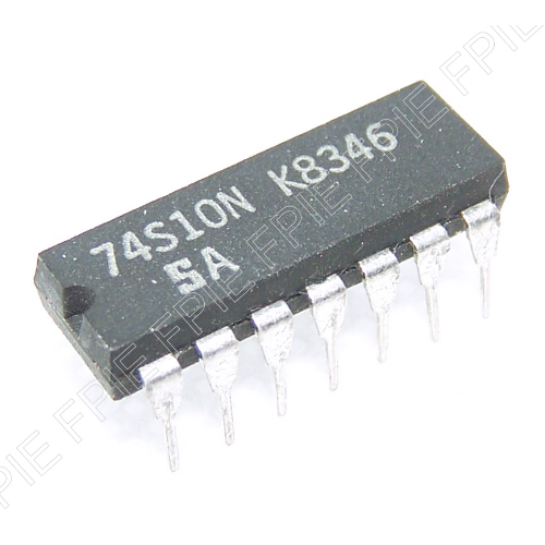 Triple 3-Input Positive-NAND Gates by Signetics (74S10N)