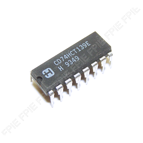 CD74HCT139E CMOS Logic Dual 2-to-4 Line Decoder/Demultiplexer by Harris