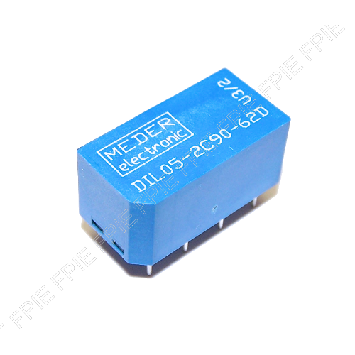 5VDC DPDT 2 Form C Relay by Meder (DIL05-2C90-62D)