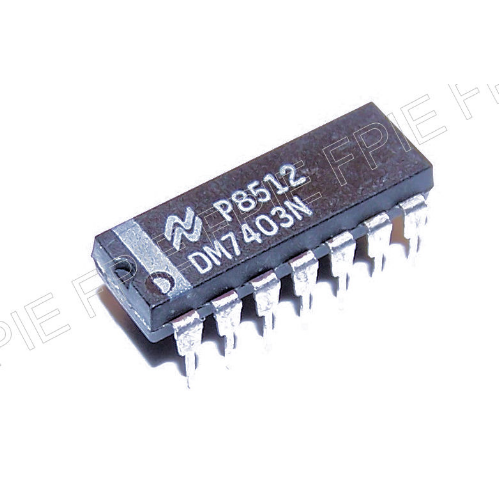 DM7403N Quad 2-In Pos NAND Gate w/Open Collector Out by National Semiconductor