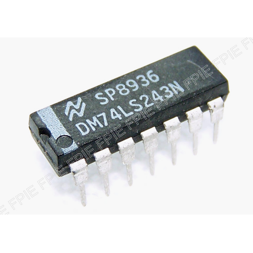 DM74LS243N Quadruple Bus Transceiver by National Semiconductor