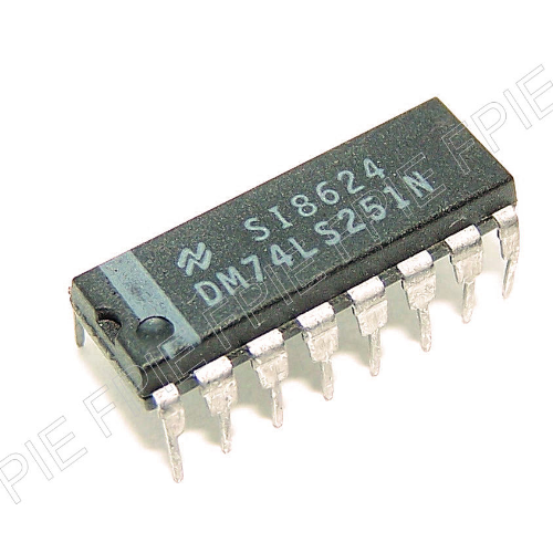 DM74LS251N 3-State Out Data Selector/Multiplexer by National Semiconductor