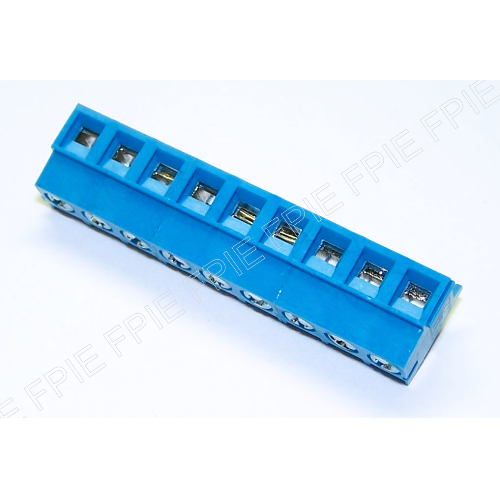 9 position 5mm spacing right angle terminal block by Jite (JTB552)