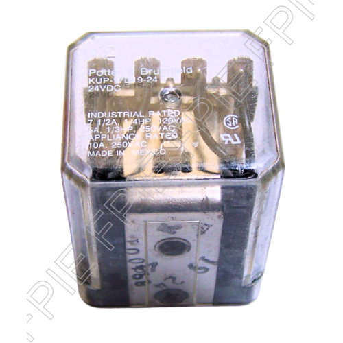 24VDC, 10A Relay 4PDT by Potter & Brumfield (KUP-17D19-24)