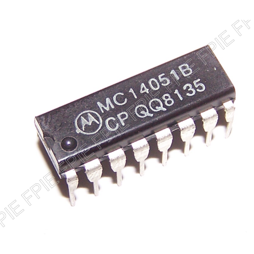 MC14051BCP Multiplexer Switch ICs 3-18V SP8T Analog Sw by Motorola