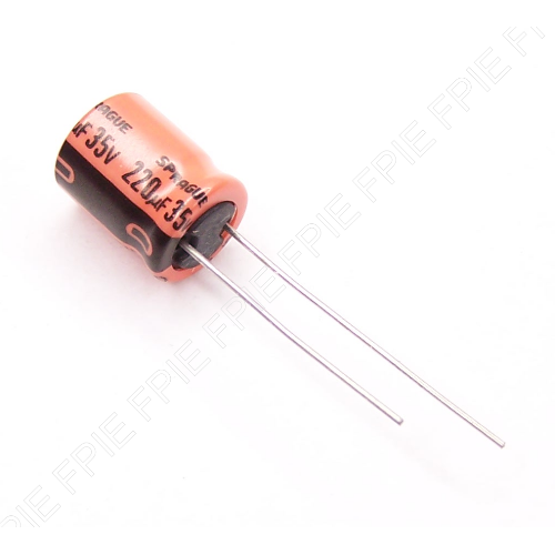 35V, 220uF Radial UVX Capacitor 10x13.40mm by Vishay (UVX1V221MPAAPG)