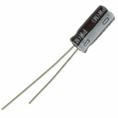 10V, 47uF Radial UPW Capacitor 4x11mm by Nichicon (200-7131)