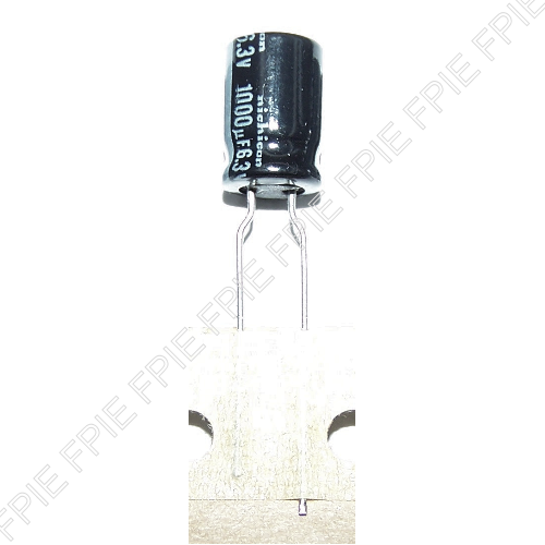 6.3V, 1000uF Radial Capacitor 7.90x12.10mm by Nichicon (200-7235)