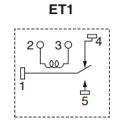 ET1-B3M1S SPDT Automotive Relay by NEC