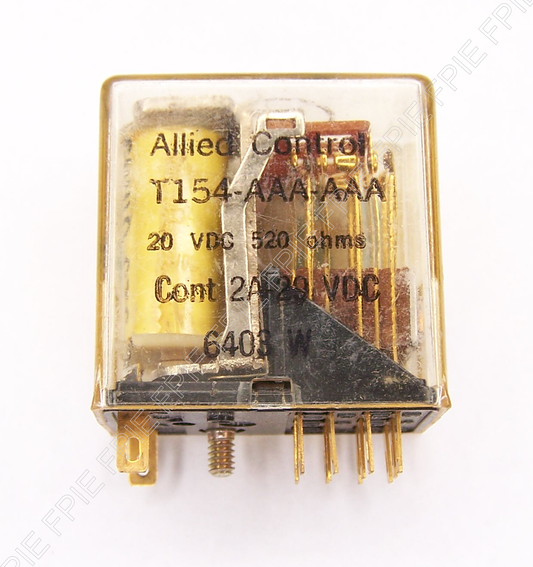20VDC, 520 Ohms, 2A Relay by Allied Control (T154-AAA-AAA)