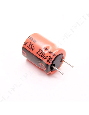 35V, 220uF Radial UVX Capacitor 10x13.40mm by Vishay (UVX1V221MPAAPG CT)