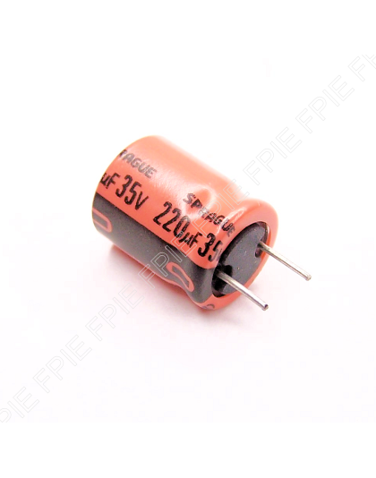 35V, 220uF Radial UVX Capacitor 10x13.40mm by Vishay (UVX1V221MPAAPG CT)