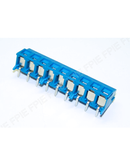 9 position 5mm spacing right angle terminal block by Jite (JTB552)