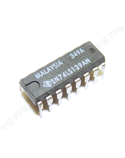 Dual 2-Line-to-4-Line Decoder/Demultiplexer by Texas Instruments (SN74LS139AN)