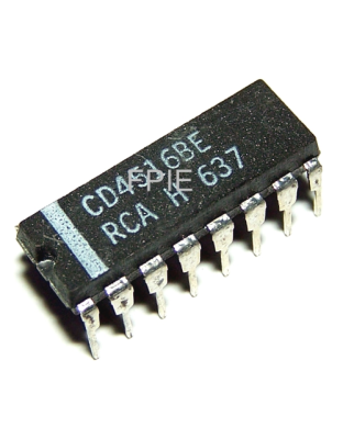 CMOS, Presettable Up/Down Counter by RCA (CD4516BE)