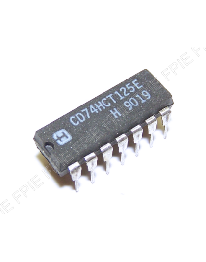 High Speed CMOS Logic Quad Buffer, Three-State by Harris (CD74HCT125E)