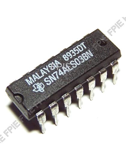 Quad 2-IN Pos NAND Buffers by Texas Instruments (SN74ALS03BN)