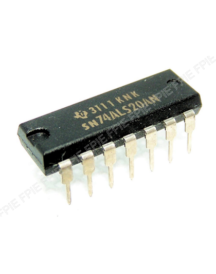 Dual 4-Input Positive-NAND Gates by Texas Instruments (SN74ALS20AN)